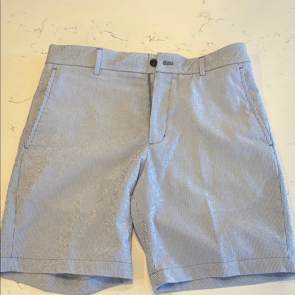 Men's Blue Striped Shorts